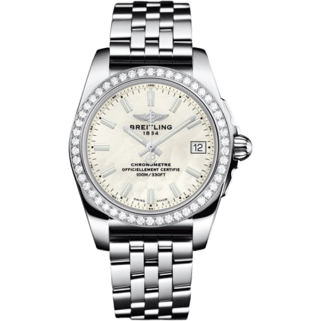 Breitling Galactic 36 Stainless Steel / Diamond / Pearl / Bracelet A7433053.A779.376A