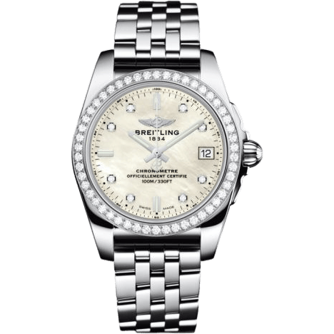 Breitling Galactic 36 Stainless Steel / Diamond / Pearl Diamond / Bracelet A7433053.A780.376A