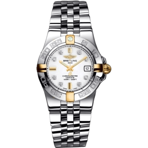Breitling Galactic 30 Two Tone White / Diamond / Bracelet B71340L2.A714.368A