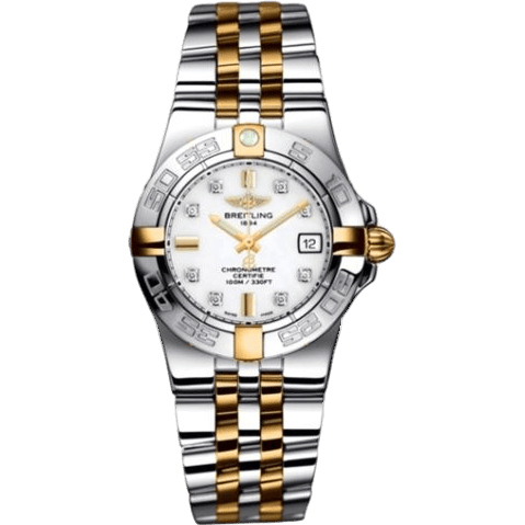 Breitling Galactic 30 Two Tone White / Diamond / Two Tone Bracelet B71340L2.A714.368D