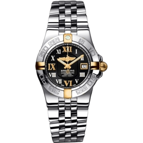 Breitling Galactic 30 Two Tone Black / Roman / Bracelet B71340L2.B951.368A
