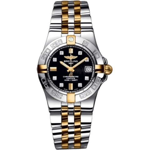 Breitling Galactic 30 Two Tone Black / Diamond / Two Tone Bracelet B71340L2.BA15.368D