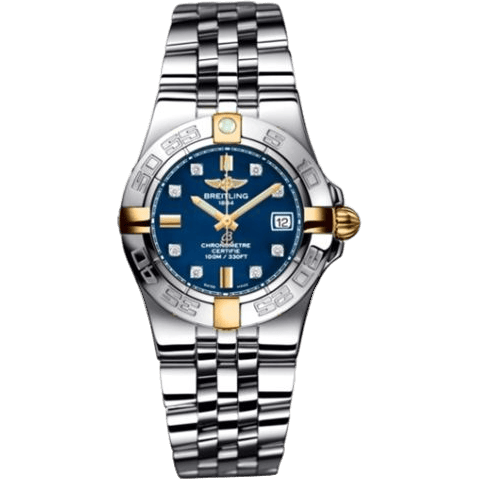 Breitling Galactic 30 Two Tone Blue / Diamond / Bracelet B71340L2.C815.368A