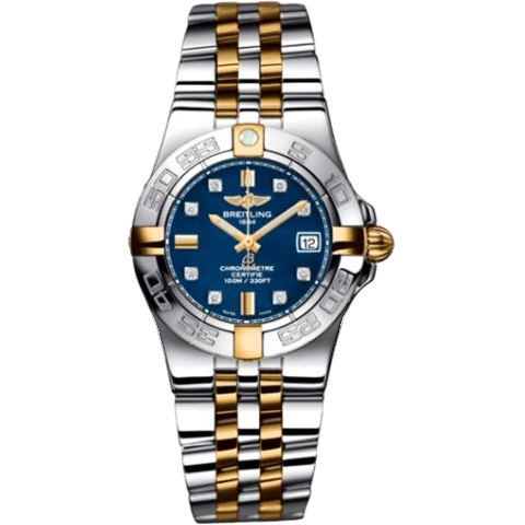 Breitling Galactic 30 Two Tone Blue / Diamond / Two Tone Bracelet B71340L2.C815.368D