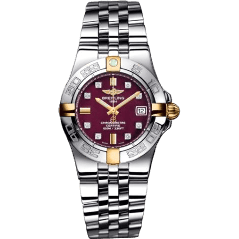 Breitling Galactic 30 Two Tone Red / Diamond / Bracelet B71340L2.K526.368A
