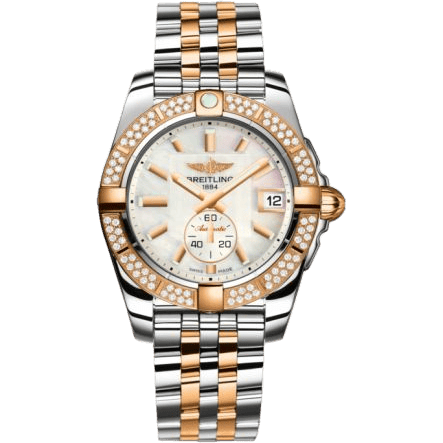 Breitling Galactic 36 Automatic Stainless Steel / Rose Gold / Diamond / Pearl / Bracelet C3733053.A724.376C