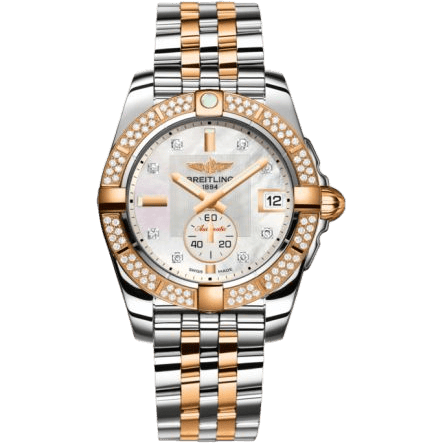 Breitling Galactic 36 Automatic Stainless Steel / Rose Gold / Diamond / Pearl Diamond / Bracelet C3733053.A725.376C