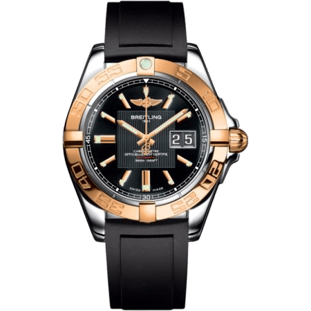 Breitling Galactic 41 Stainless Steel / Rose Gold / Trophy Black / Rubber C49350L2.BA09.132S