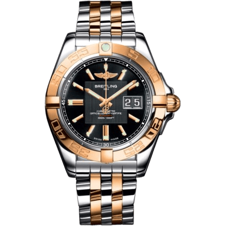 Breitling Galactic 41 Stainless Steel / Rose Gold / Trophy Black / Bracelet C49350L2.BA09.366C