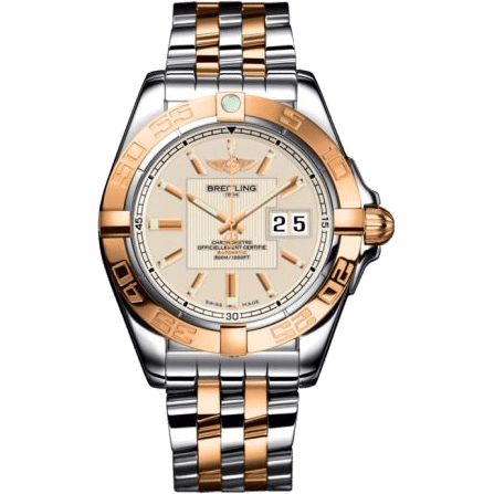 Breitling Galactic 41 Stainless Steel / Rose Gold / Sierra Silver / Bracelet C49350L2.G701.366C