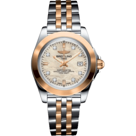 Breitling Galactic 32 Sleek Edition Stainless Steel / Rose Gold / Pearl Diamond / Bracelet C7133012/A803/792C