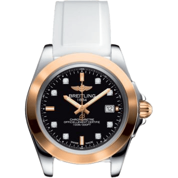 Breitling Galactic 32 Sleek Edition Stainless Steel / Rose Gold / Trophy Black Diamond / Rubber C7133012/BF64/164S/A14S.1