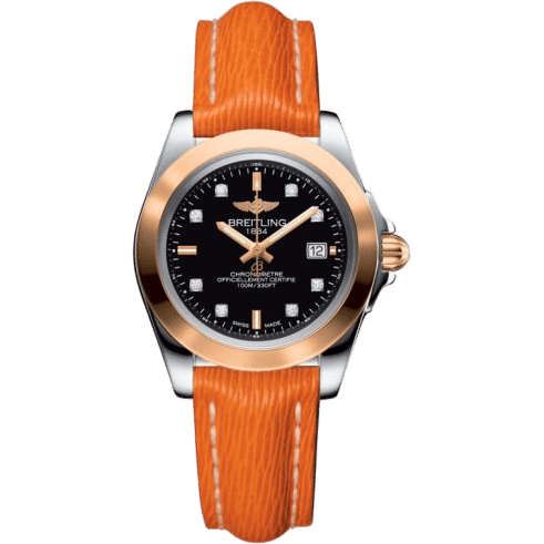 Breitling Galactic 32 Sleek Edition Stainless Steel / Rose Gold / Trophy Black Diamond / Sahara C7133012/BF64/212X/A14BA.1