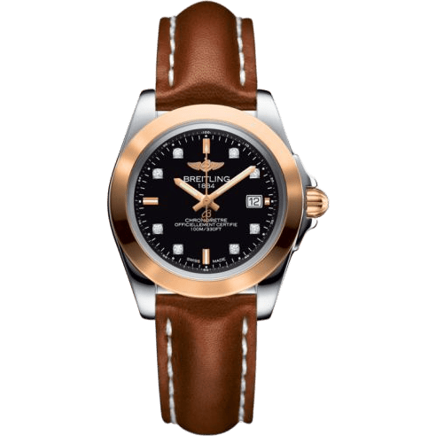 Breitling Galactic 32 Sleek Edition Stainless Steel / Rose Gold / Trophy Black Diamond / Calf C7133012/BF64/406X/A14BA.1