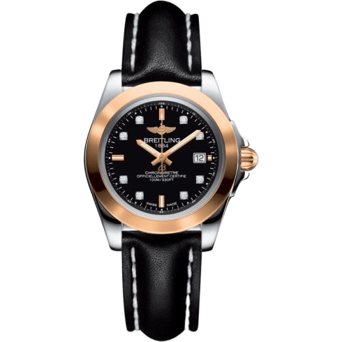 Breitling Galactic 32 Sleek Edition Stainless Steel / Rose Gold / Trophy Black Diamond / Calf C7133012/BF64/408X/A14BA.1