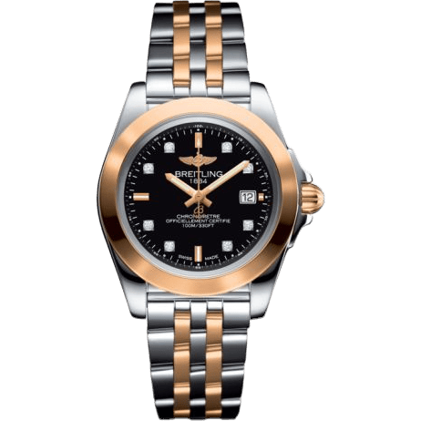 Breitling Galactic 32 Sleek Edition Stainless Steel / Rose Gold / Trophy Black Diamond / Bracelet C7133012/BF64/792C