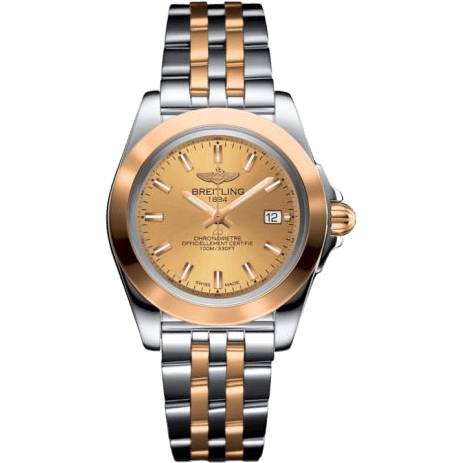 Breitling Galactic 32 Sleek Edition Stainless Steel / Rose Gold / Golden Sun / Bracelet C7133012/H549/792C