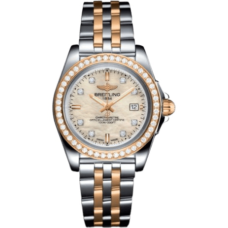 Breitling Galactic 32 Sleek Edition Stainless Steel / Rose Gold / Diamond / Pearl Diamond / Bracelet C7133053/A803/792C