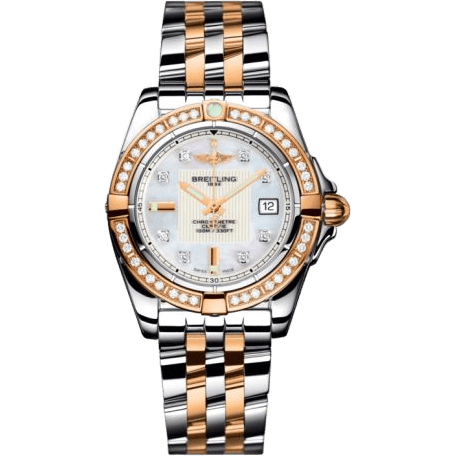Breitling Galactic 32 Stainless Steel / Rose Gold / Diamond / Pearl Diamond / Bracelet C71356LA.A712.367C
