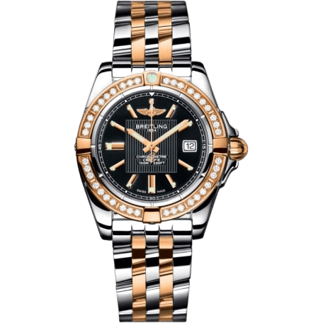 Breitling Galactic 32 Stainless Steel / Rose Gold / Diamond / Trophy Black / Bracelet C71356LA.BA12.367C