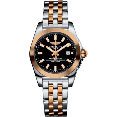 Breitling Galactic 29 Stainless Steel / Rose Gold / Trophy Black / Bracelet C7234812/BF32/791C