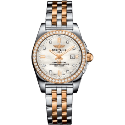 Breitling Galactic 29 Stainless Steel / Rose Gold / Diamond / Pearl Diamond / Bracelet C72348531A1C1