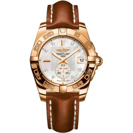 Breitling Galactic 36 Automatic Rose Gold / Pearl Diamond / Calf H3733012.A725.412X