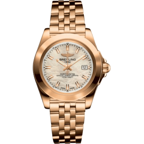 Breitling Galactic 32 Sleek Edition Rose Gold / Pearl / Bracelet H7133012.A802.792H