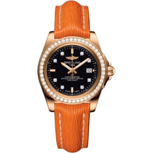 Breitling Galactic 32 Sleek Edition Rose Gold / Diamond / Trophy Black Diamond / Sahara H7133053.BF64.212X