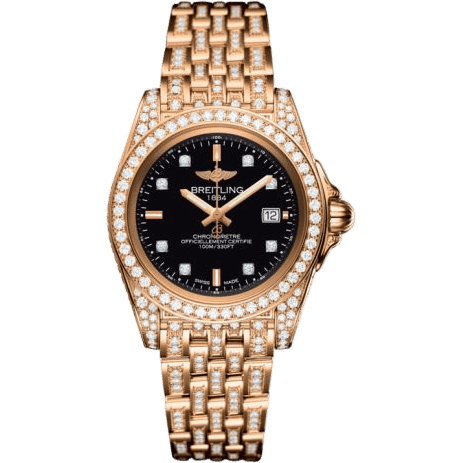 Breitling Galactic 32 Sleek Edition Rose Gold / Diamondworks / Trophy Black Diamond / Bracelet H71330AF.BF64.792T