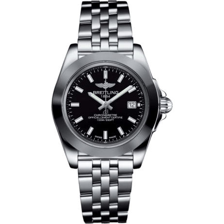 Breitling Galactic 32 Sleek Edition Stainless Steel / Trophy Black / Bracelet W7133012/BF62/792A