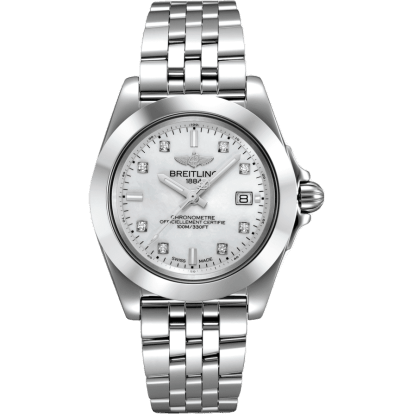 Breitling Galactic 32 Sleek Edition Stainless Steel / Pearl Diamond / Bracelet W71330121A1A1