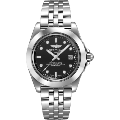 Breitling Galactic 32 Sleek Edition Stainless Steel / Trophy Black Diamond / Bracelet W71330121B1A1