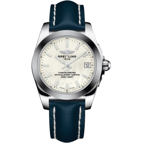 Breitling Galactic 36 Stainless Steel / SleekT / Pearl / Calf W7433012.A779.194X