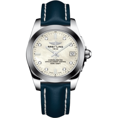 Breitling Galactic 36 Stainless Steel / SleekT / Pearl Diamond / Calf W7433012.A780.194X