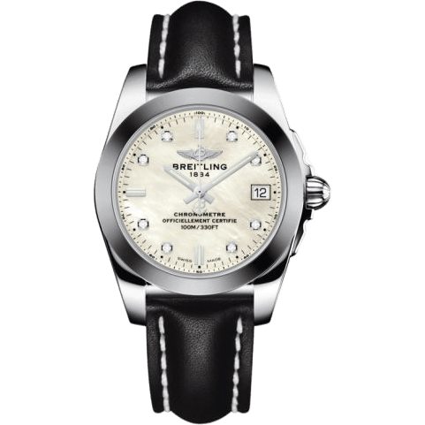 Breitling Galactic 36 Stainless Steel / SleekT / Pearl Diamond / Calf W7433012.A780.414X