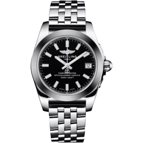 Breitling Galactic 36 Stainless Steel / SleekT / Trophy Black / Bracelet W7433012.BE08.376A