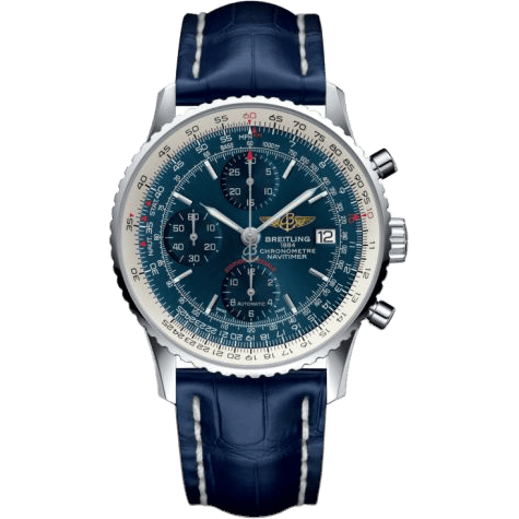 Breitling Navitimer Heritage Stainless Steel / Aurora Blue / Croco A1332412.C942.731P
