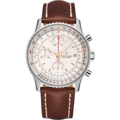 Breitling Navitimer 1 Chronograph 41 Stainless Steel / Silver / Calf / Folding A13324121G1X3