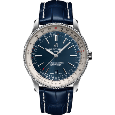 Navitimer Automatic 41 Automatic Stainless Steel / Blue / Croco / Pin
