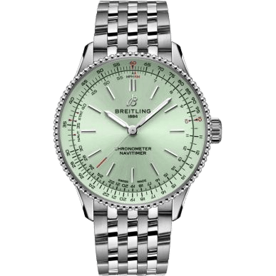 Breitling Navitimer Automatic 36 Stainless Steel / Mint Green / Bracelet A17327361L1A1
