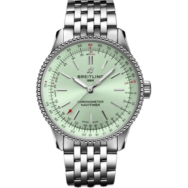 Navitimer 1 35 Automatic Stainless Steel / Mint Green / Bracelet