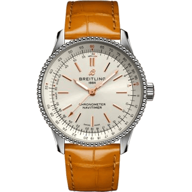 Navitimer 1 35 Automatic Stainless Steel / Silver / Croco / Folding