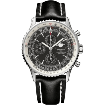 Navitimer 1461 Stainless Steel / Black / Calf / Pin