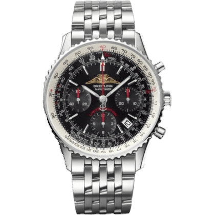 Navitimer 01 43 Stainless Steel / Black / Bracelet / AOPA
