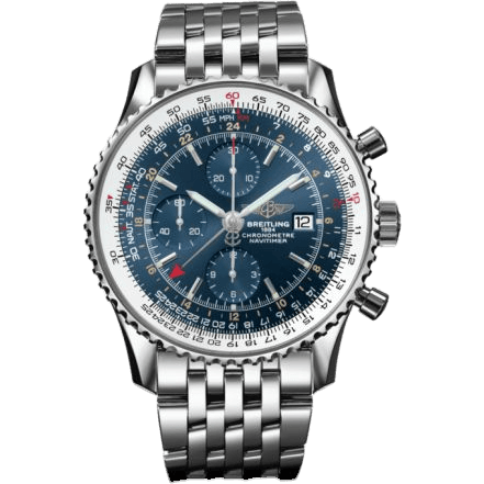 Breitling Navitimer World Stainless Steel / Blue / Bracelet A2432212.C651.443A