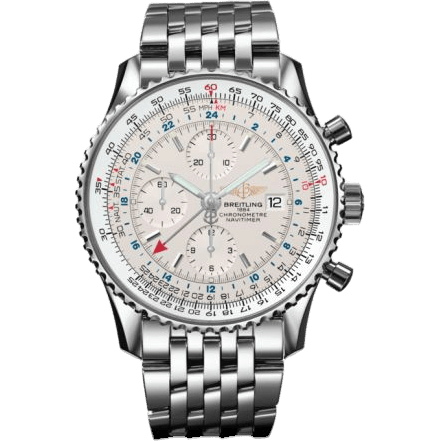 Breitling Navitimer World Stainless Steel / Silver / Bracelet A2432212/G571/443A