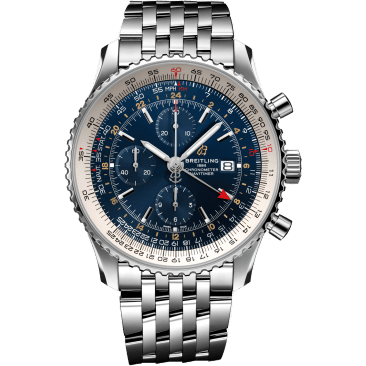Navitimer 1 Chronograph GMT Stainless Steel / Blue / Bracelet