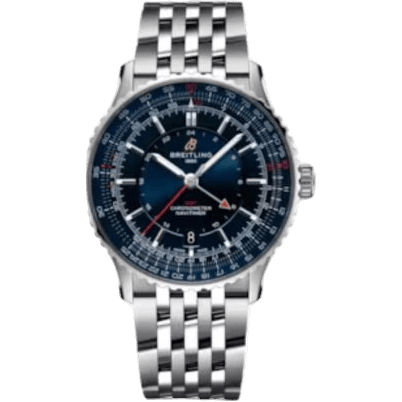 Breitling Navitimer GMT 41 Automatic Stainless Steel / Blue / Bracelet / Samurai Japan A323103A1C1A1