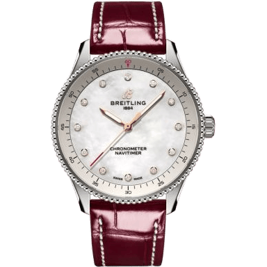 Navitimer Quartz 32 Stainless Steel / MOP / Alligator